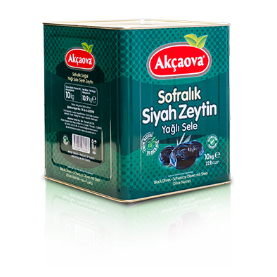 AKÇAOVA SİYAH ZEYTİN YEŞİL TENEKE (320-350) KALİBRE