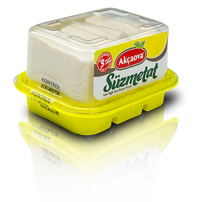 Akçaova Süzmetat Taze Beyaz Peynir 450 Gr. Üçlü Dilim